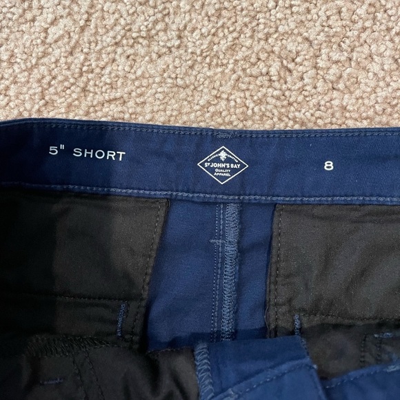 Women's ST JOHN's BAY American Navy short Mid-Rise - Picture 8 of 10